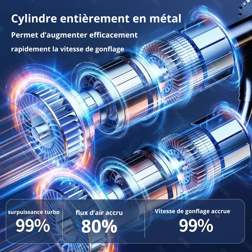 Pompe à Air de voiture sans fil, compresseur d'air Portable, gonfleur de pneus électrique avec affichage numérique LCD, pour voiture, moto, vélo, balle