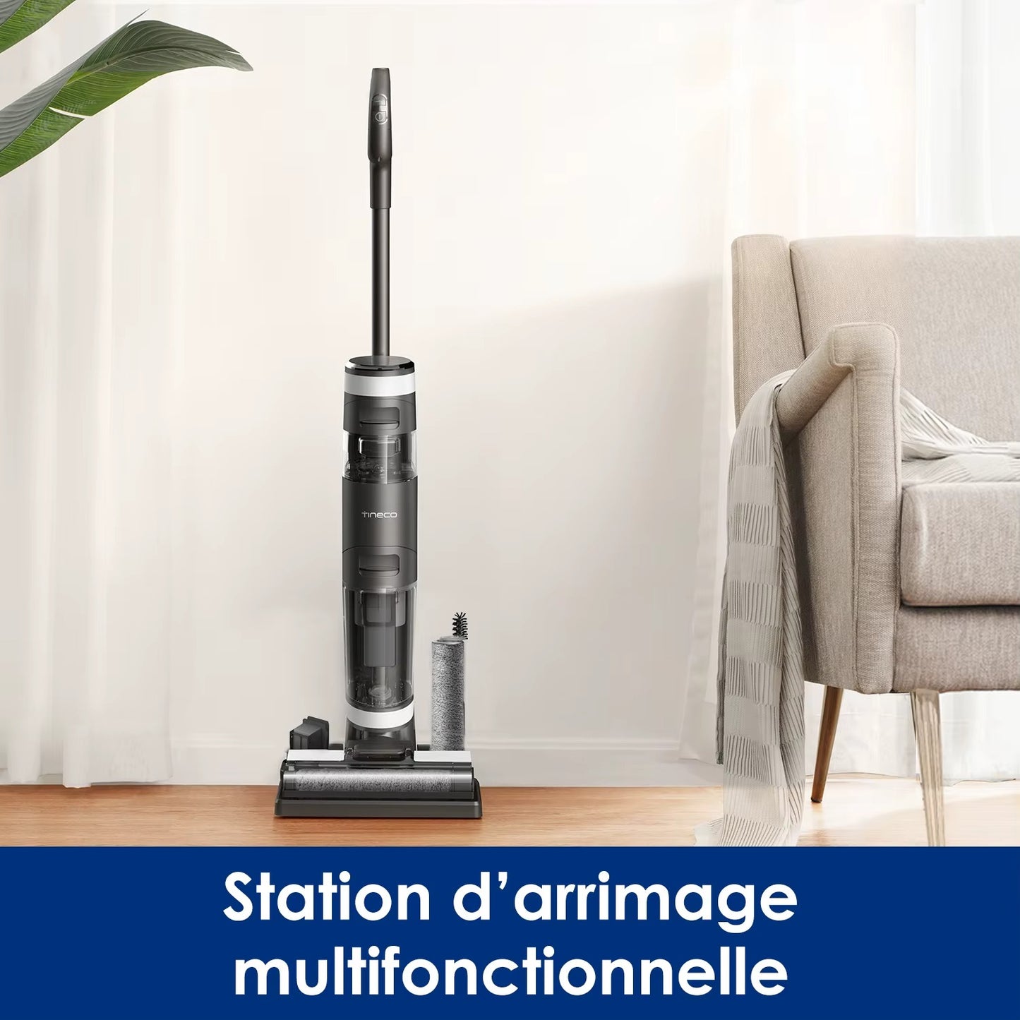 Floor One S3 Breeze – Aspirateur Balai Électrique Sans Fil 2-en-1 | Lavage Sec & Humide | Auto-Nettoyant & Contrôle Intelligent via App