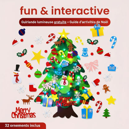 Sapin de Noël Interactif en Feutrine