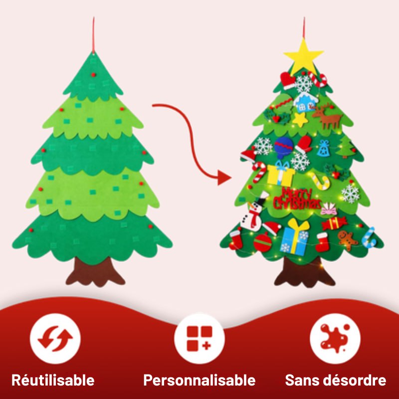 Sapin de Noël Interactif en Feutrine